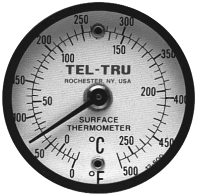 Tel-Tru Surface Thermometer, Tab